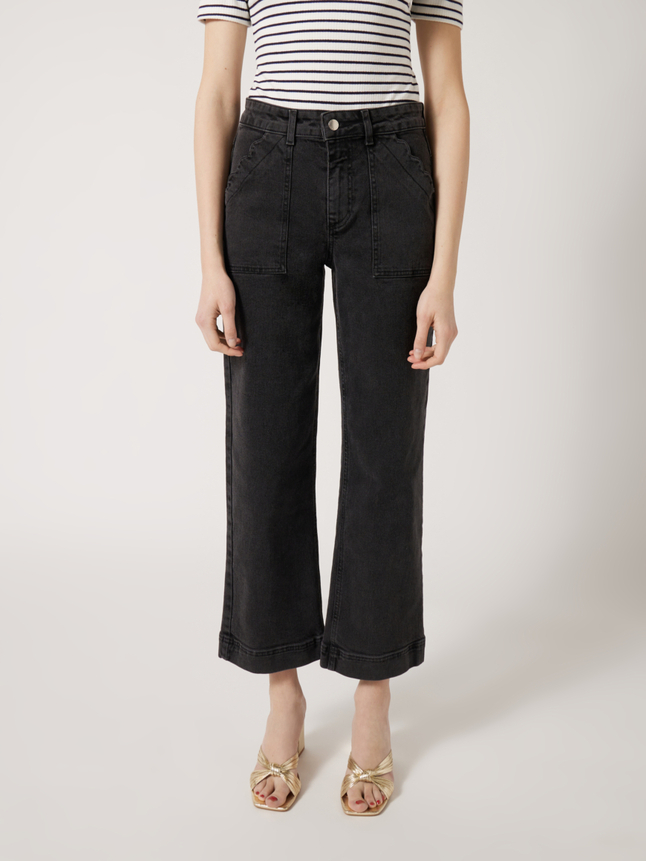 Jean cropped droit