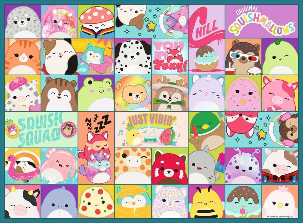 Ravensburger Puslespil - Squishmallows - 100 Xxl Brikker