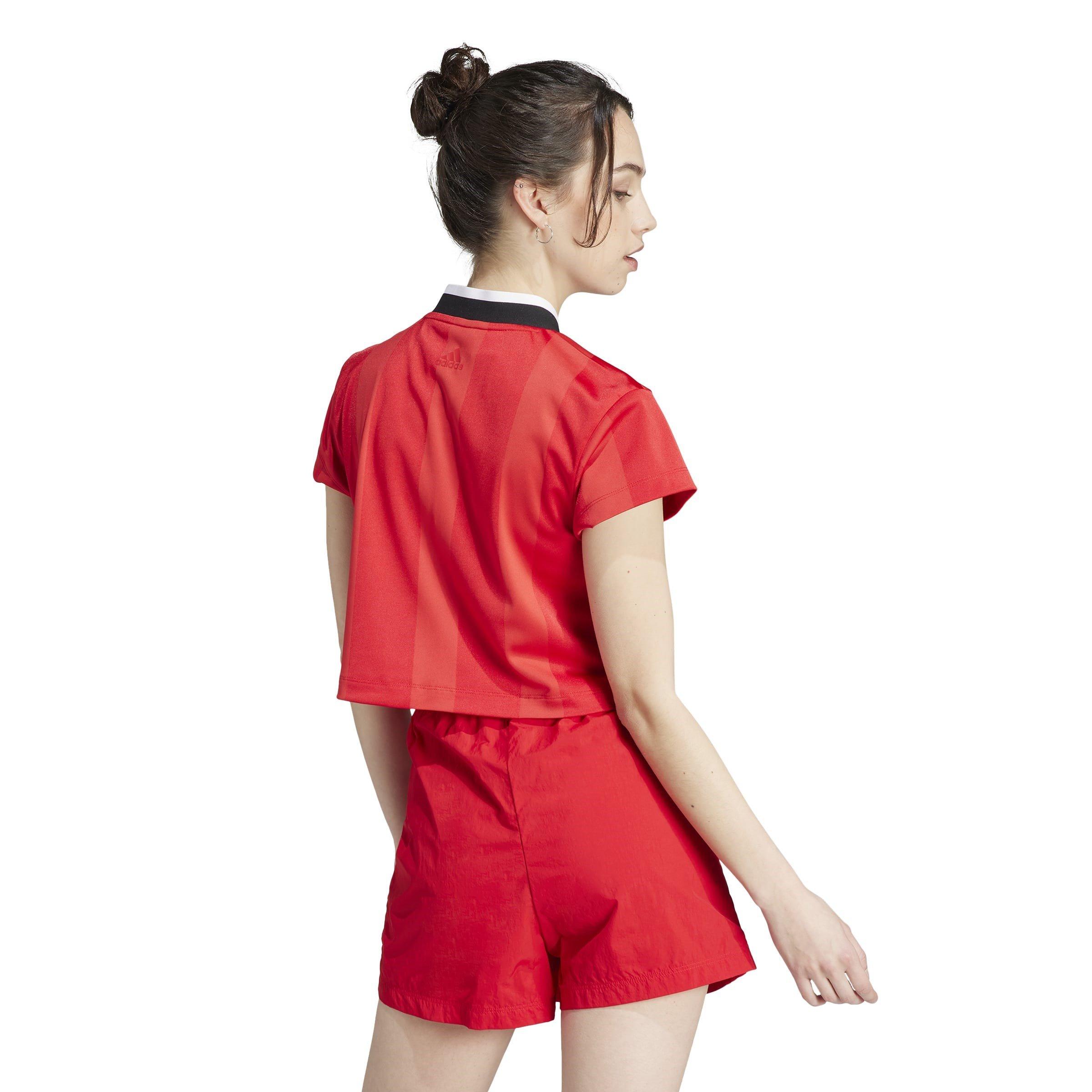 adidas Tiro Colorblock Crop T Shirt Womens