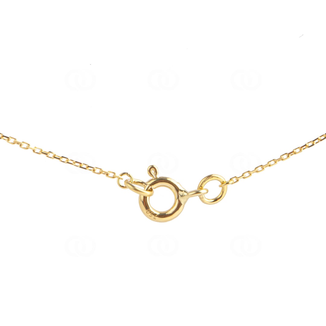 Collier mit Anhänger 750/18 K Gelbgold bicolor Herz mit Zirkonia
