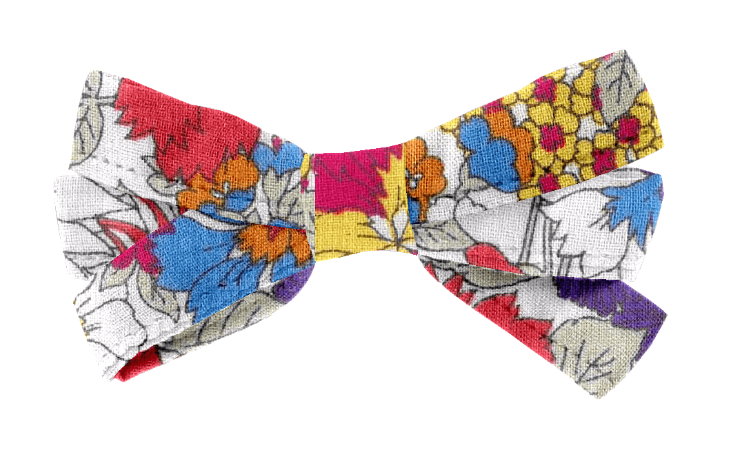 Barrette Noeud Ruban Tutti Fleuri