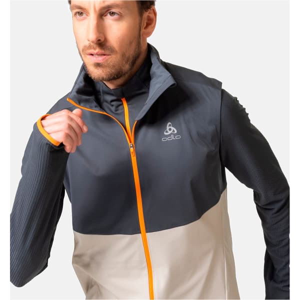 Veste running ODLO ZEROWEIGHT WARM VEST SILVER CLOUD/INDIA INK