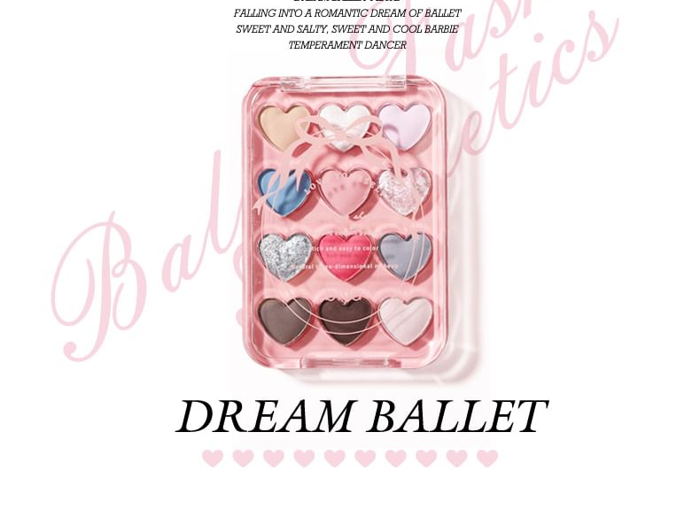 biya - Dream Ballet 12-kleuren oogschaduwpalet - 3 soorten