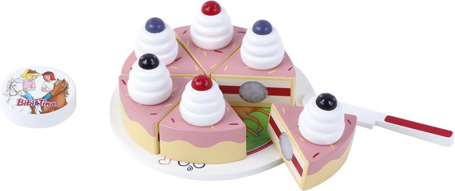 Tanner Spiellebensmittel »Bibi & Tina, Torte« zum Schneiden; aus Holz; FSC® - schützt Wald