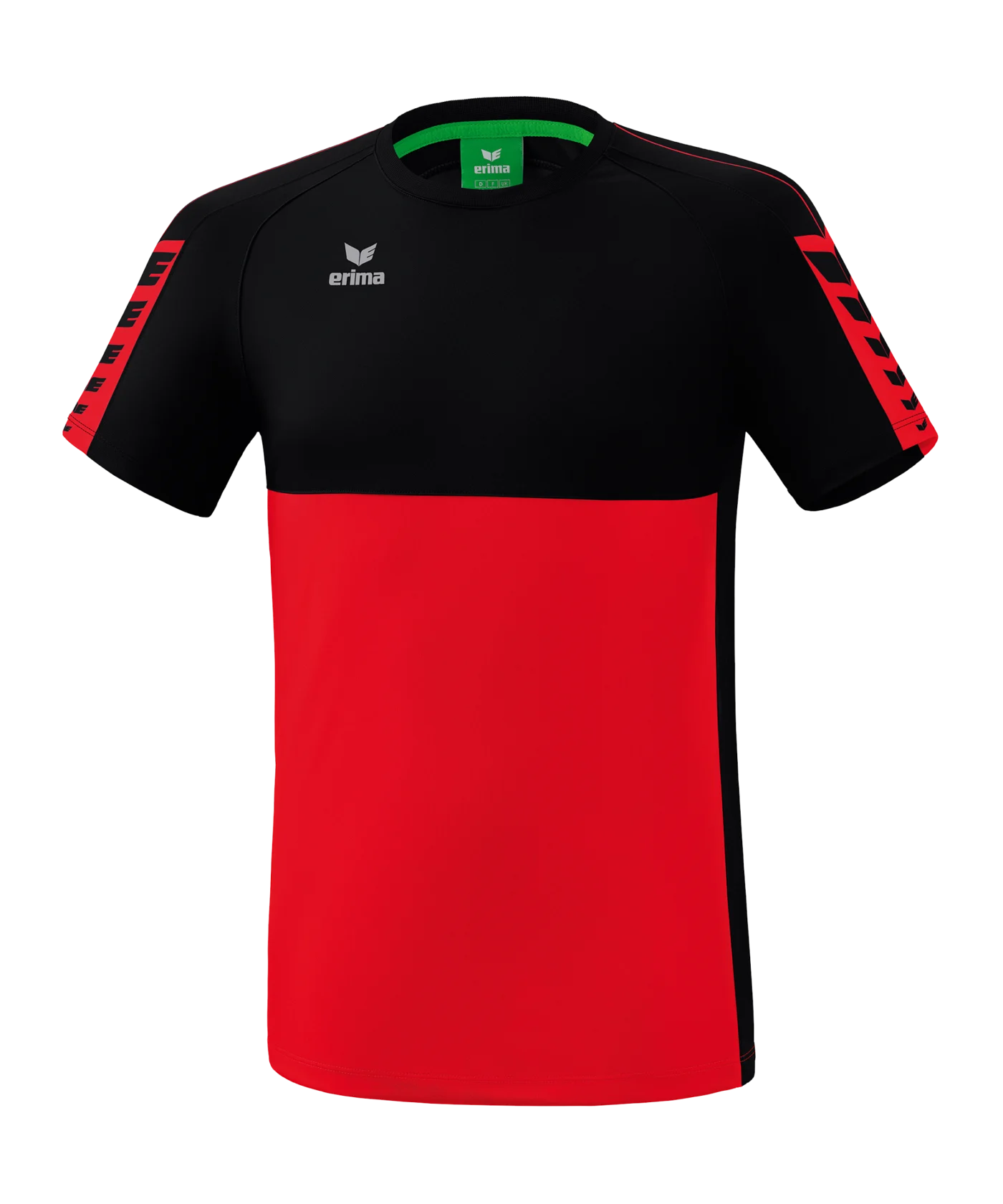 Erima Six Wings T-Shirt Rot Schwarz