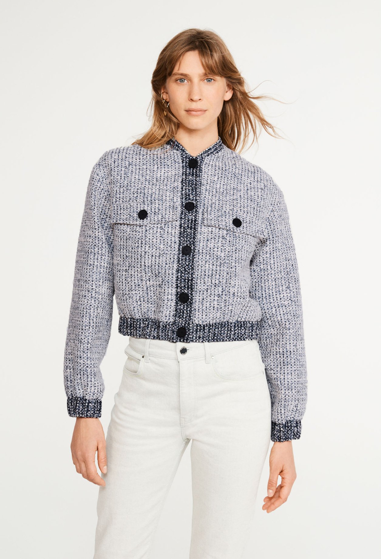 Bomber en tweed