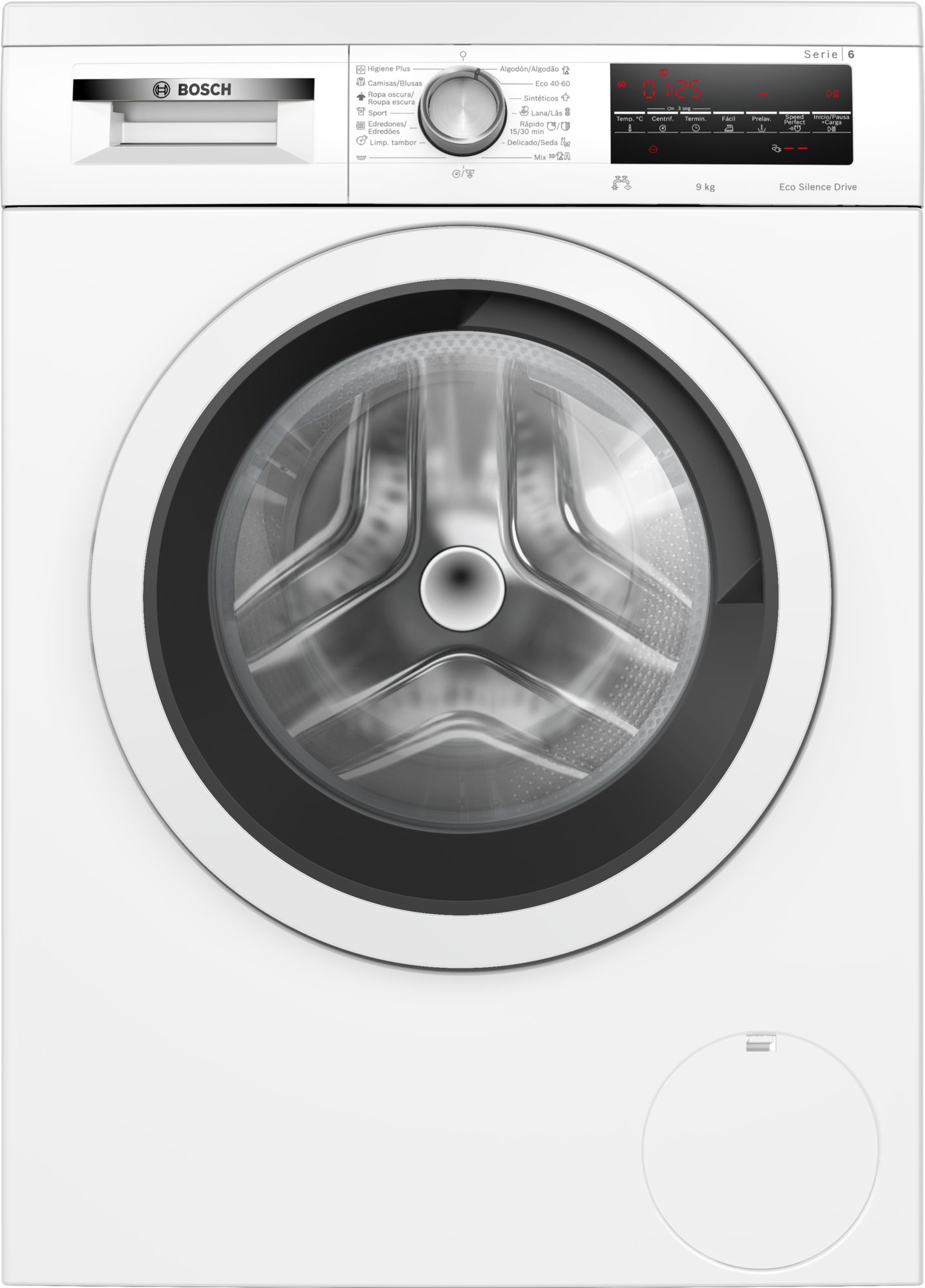 Máquina de lavar roupa de carregamento frontal Série 6, 9 kg, 1400 rpm, WUU28T66ES