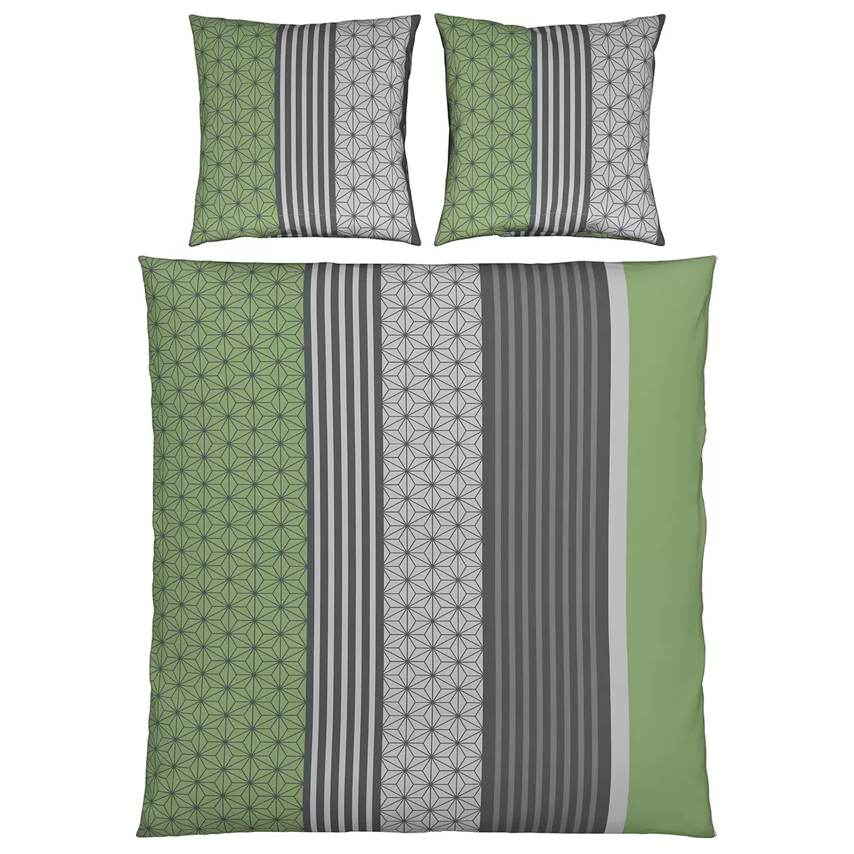 Bettwäsche-Set Anni Best Price grün,grau