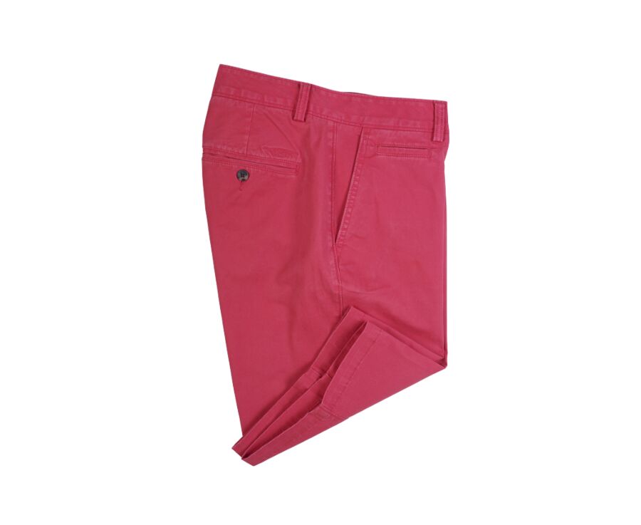 Bermuda chino homme Framboise vif - BARRY