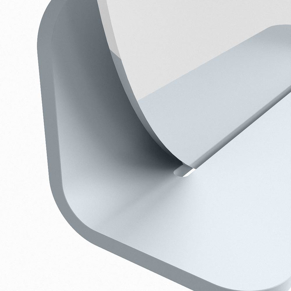 Mondiaz Spot spiegel rond Ø40cm met planchet clay