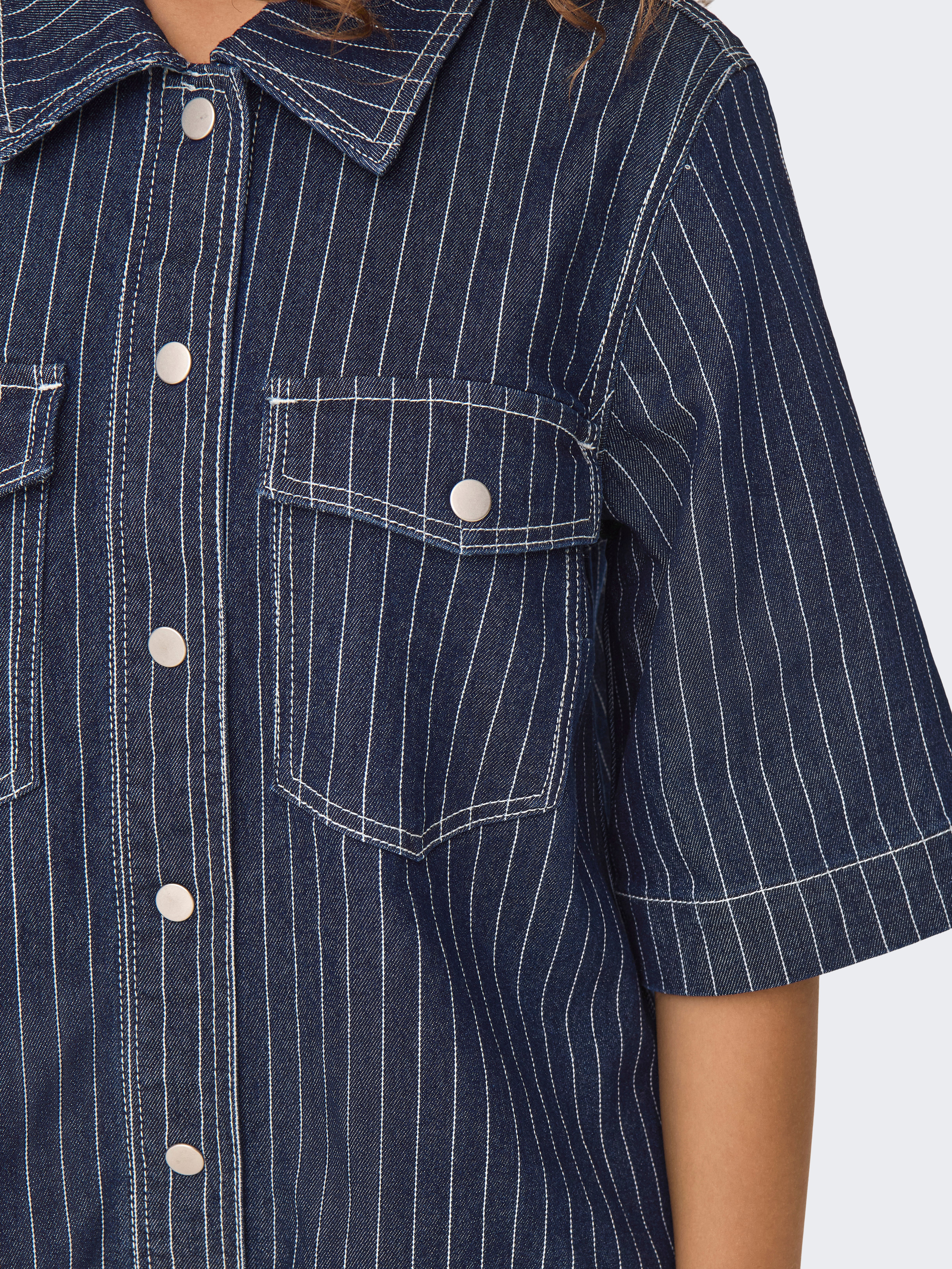 ONLBELLE Kurzes Kleid Dark Blue Denim