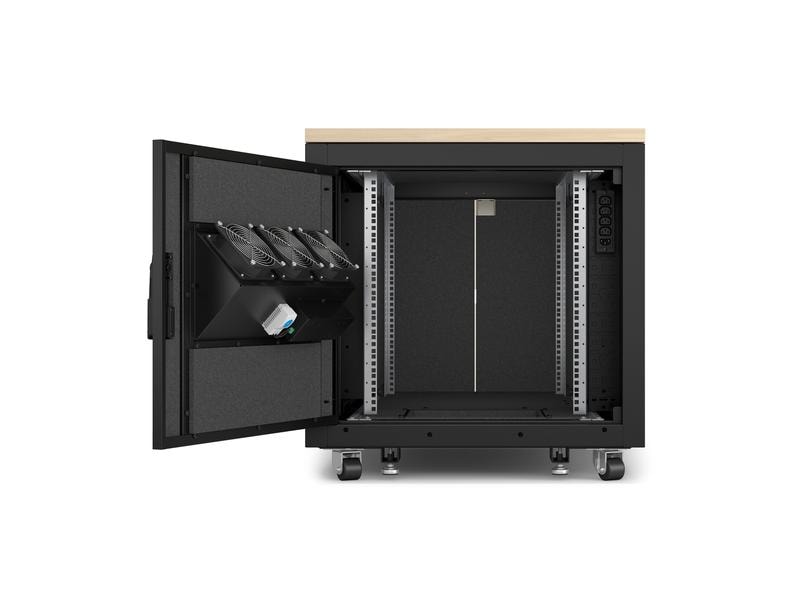 APC Netzwerkschrank NetShelter CX AR4012A Soundproof 12HE APC NetShelter Soundproof Serverschrank, 12HE, 110-240V, 783H x 750W x 1134D mm, Ahorn