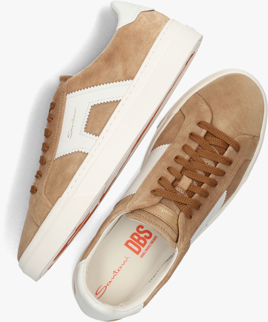bruine santoni lage sneakers 21870