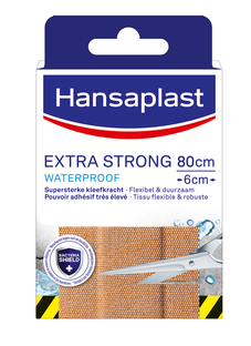 Hansaplast Extra Strong Waterproof Pleisters 80cmx6cm 1ST