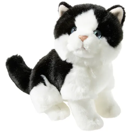 Heunec Misanimo Kätzchen weiß-schwarz sitzend 24 cm
