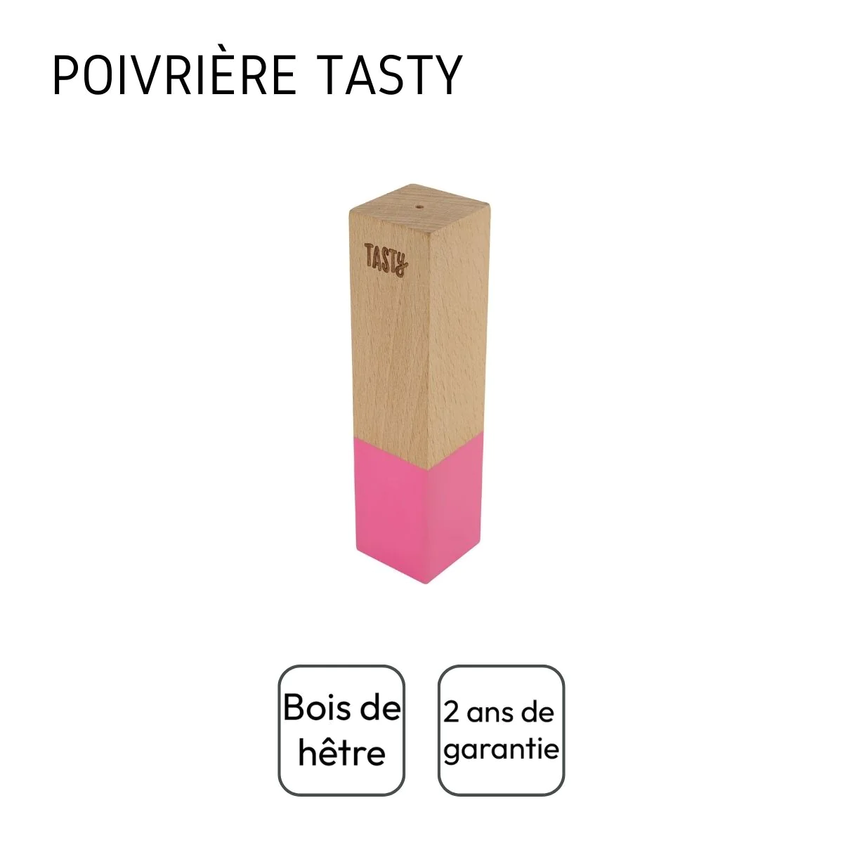 Poivrière design en bois Green Tasty