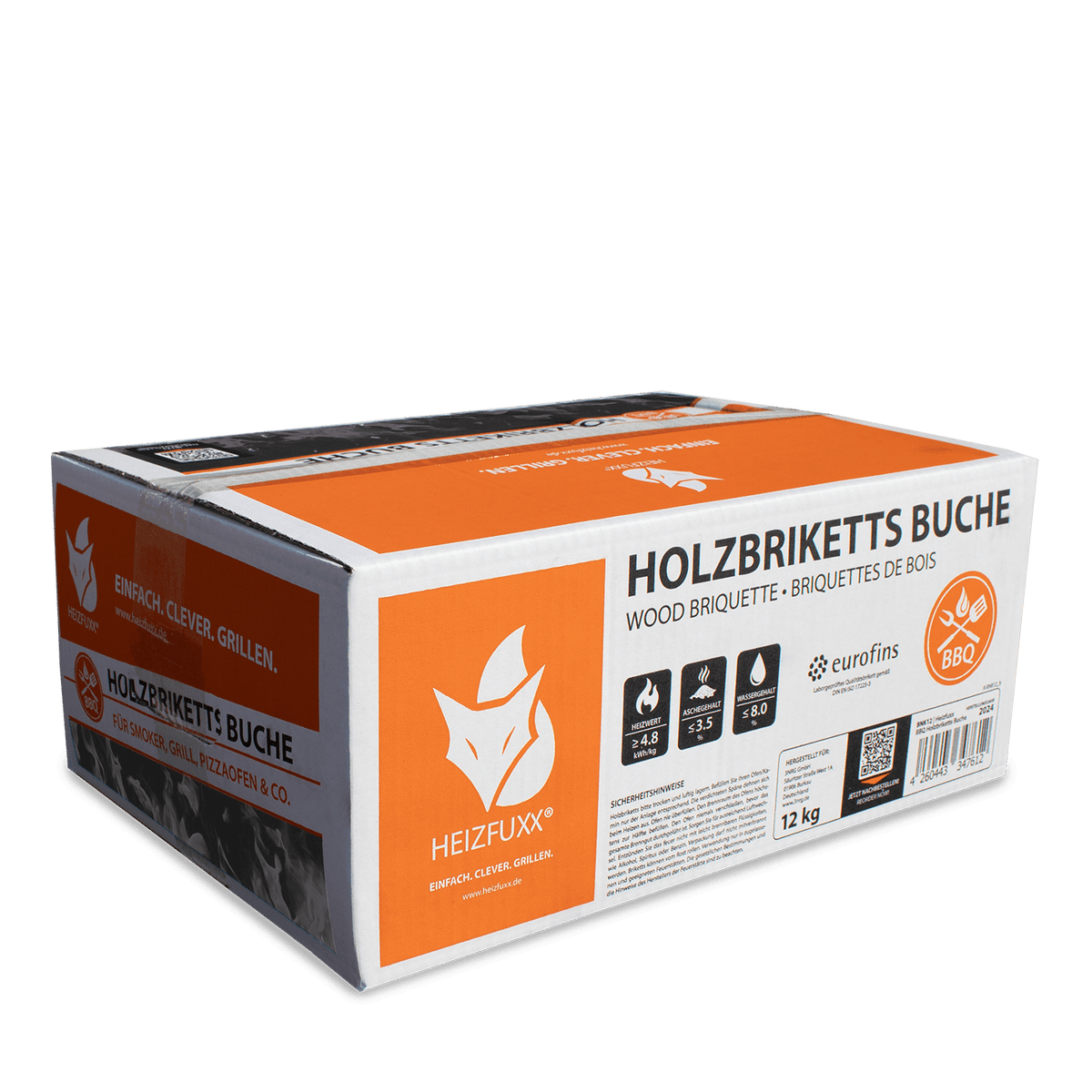 Heizfuxx Nestro Hardhout M 12kg x 2 Doos 24kg