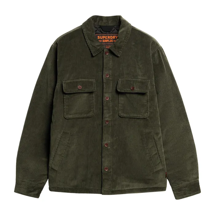 Superdry Surplus Cord Quilt Overshirt Heren