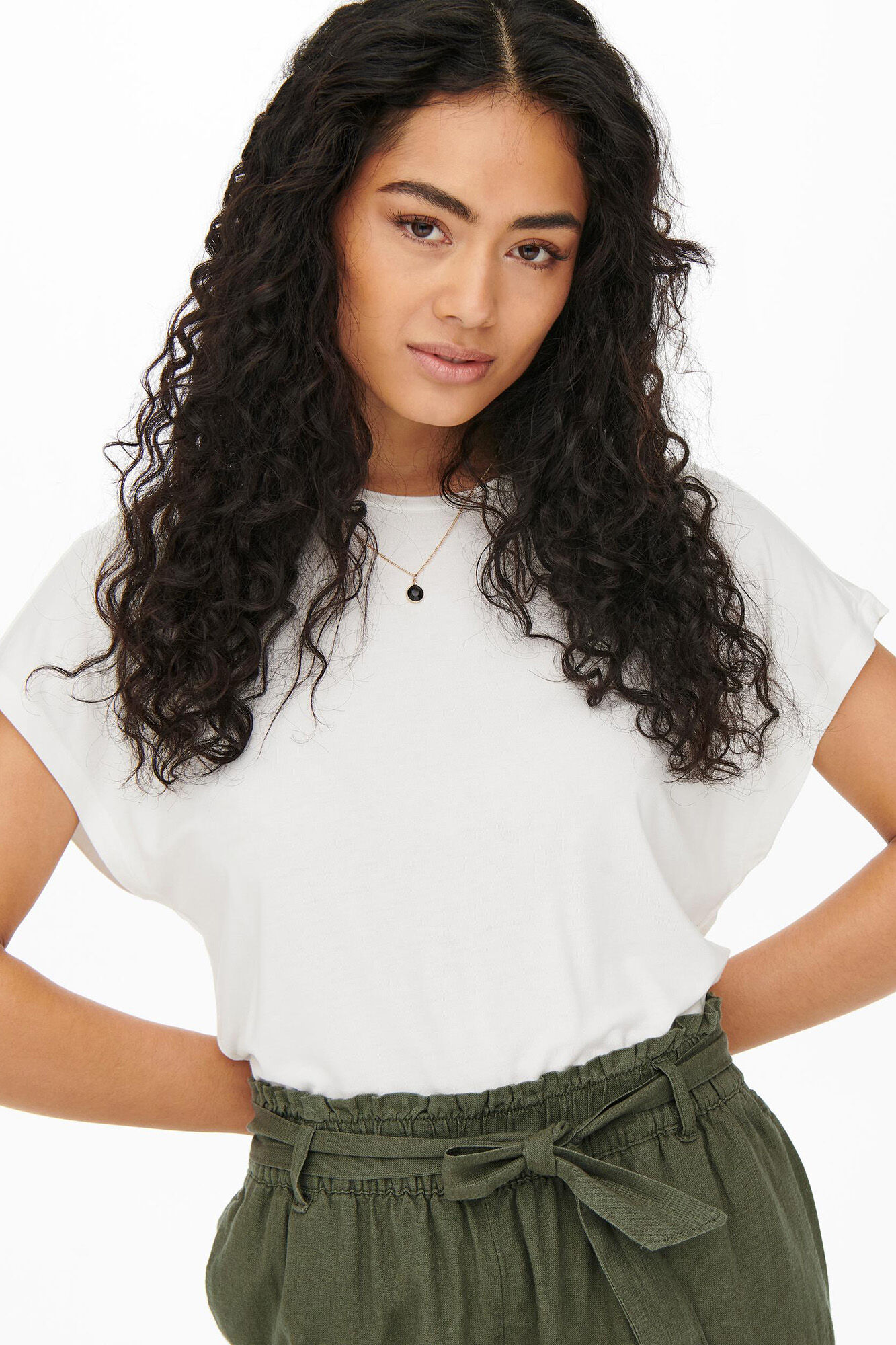 Camiseta de gola redonda