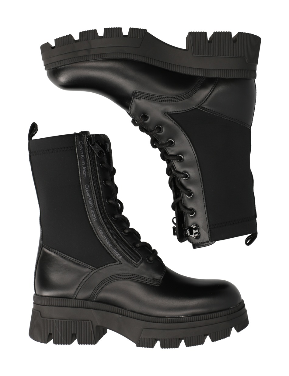 CHUNKY COMBAT LACEUP ZIP