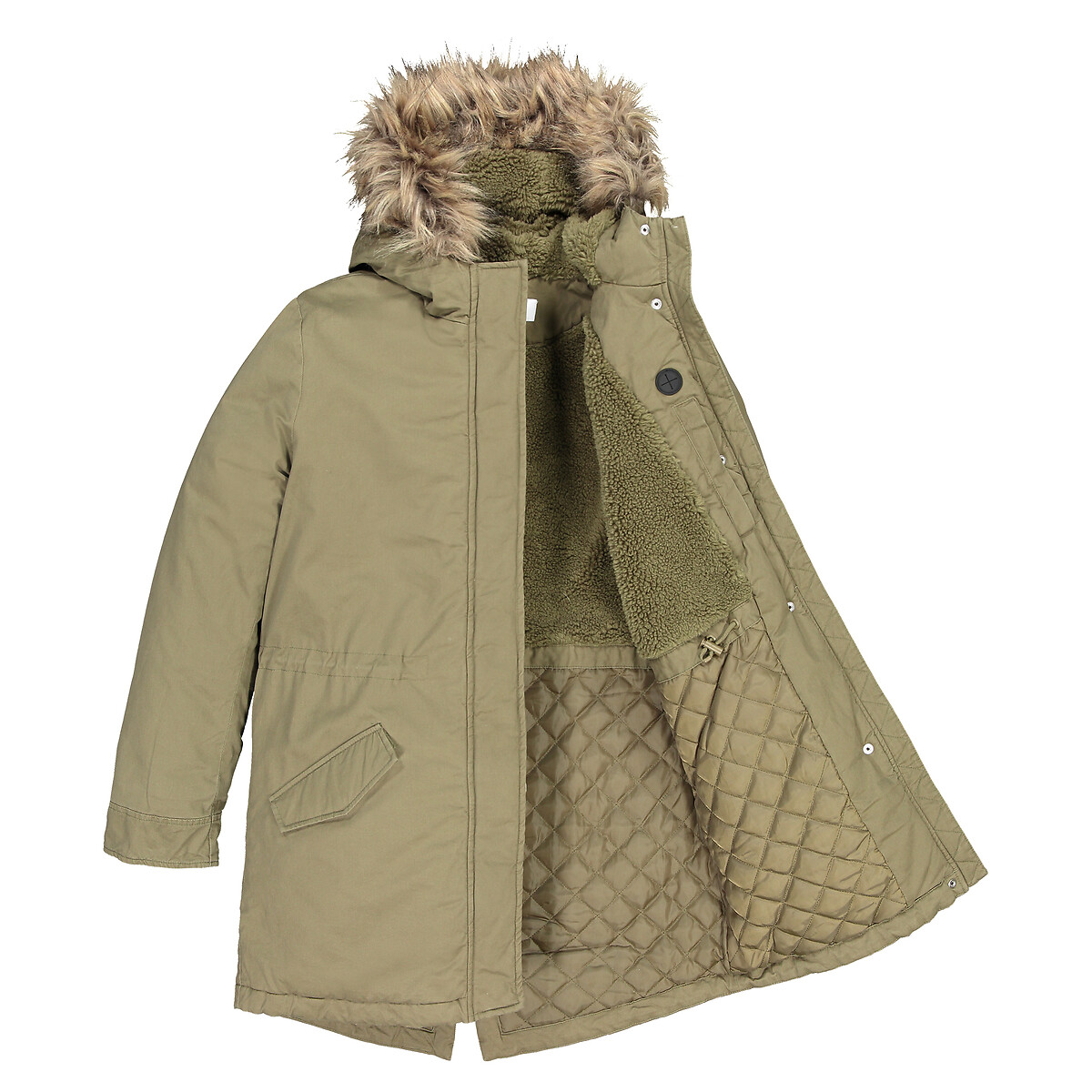 COLEÇÕES LA REDOUTE<br>Parka quente com boné