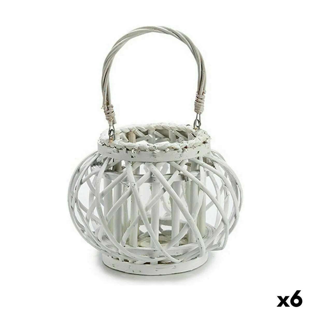 Gift Decor Blanc - Osier et Verre