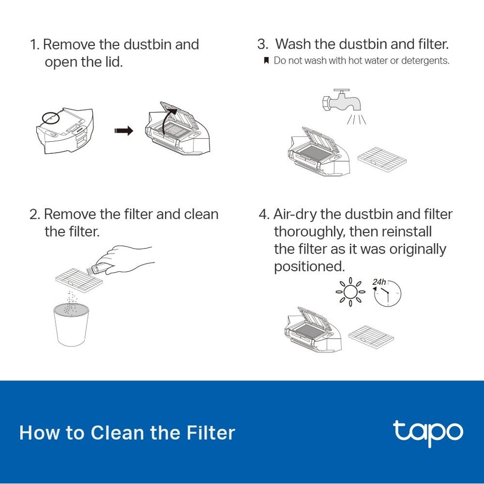 TP-link - Tapo Robot Vacuum Replacement Kit Tapo RVA105