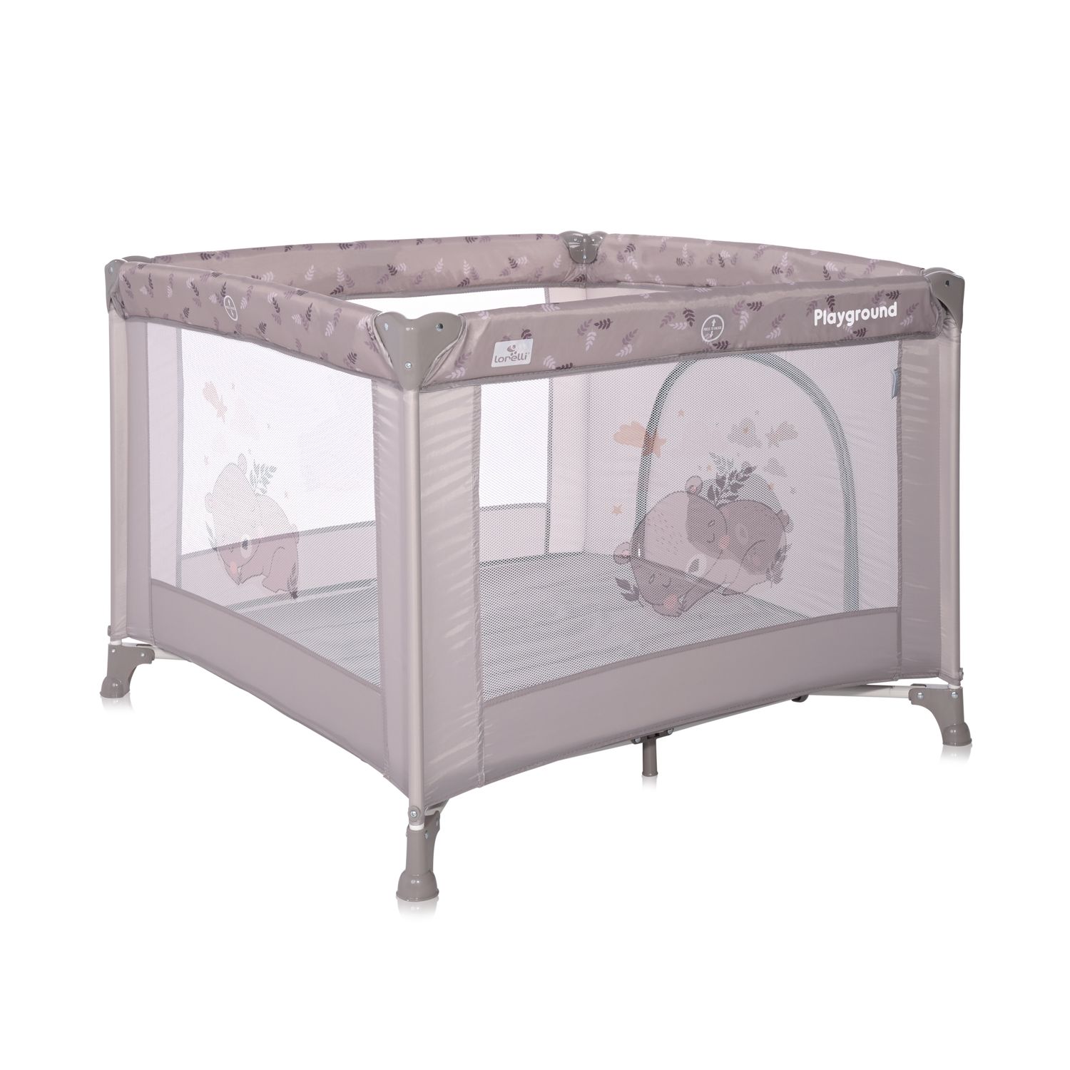 Lorelli Reiselaufstall Playground faltbar seitliche Öffnung Matratze Tragetasche beige