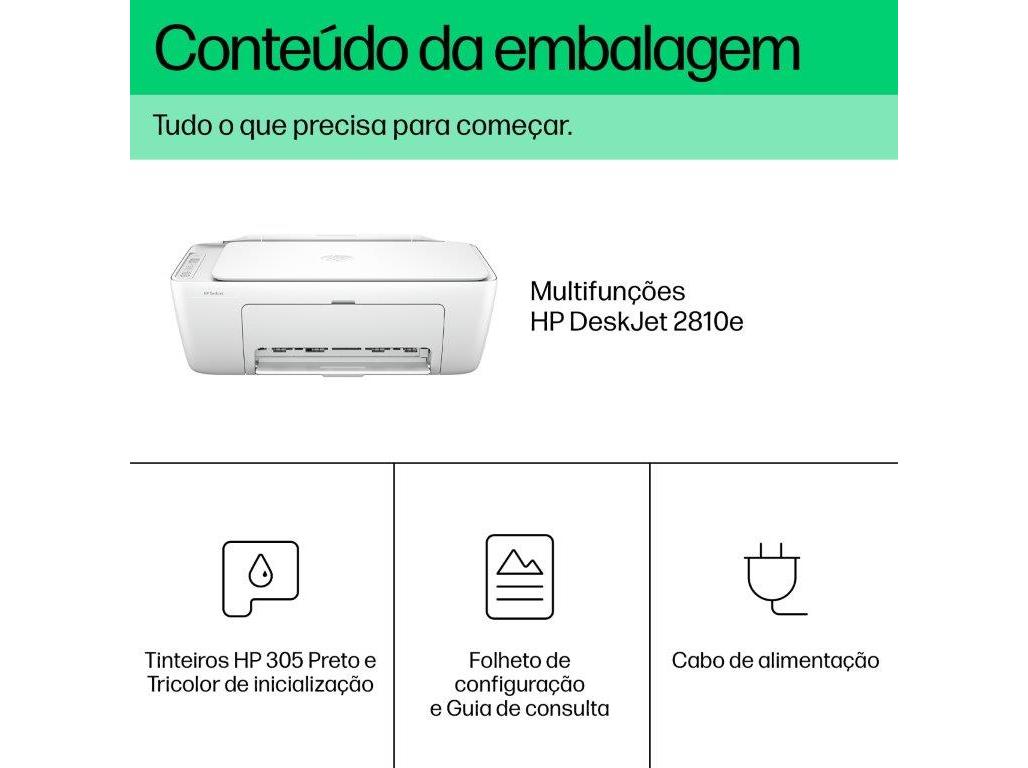 IMPRESSORA MULTIFUNÇÕES HP DESKJET 2810E