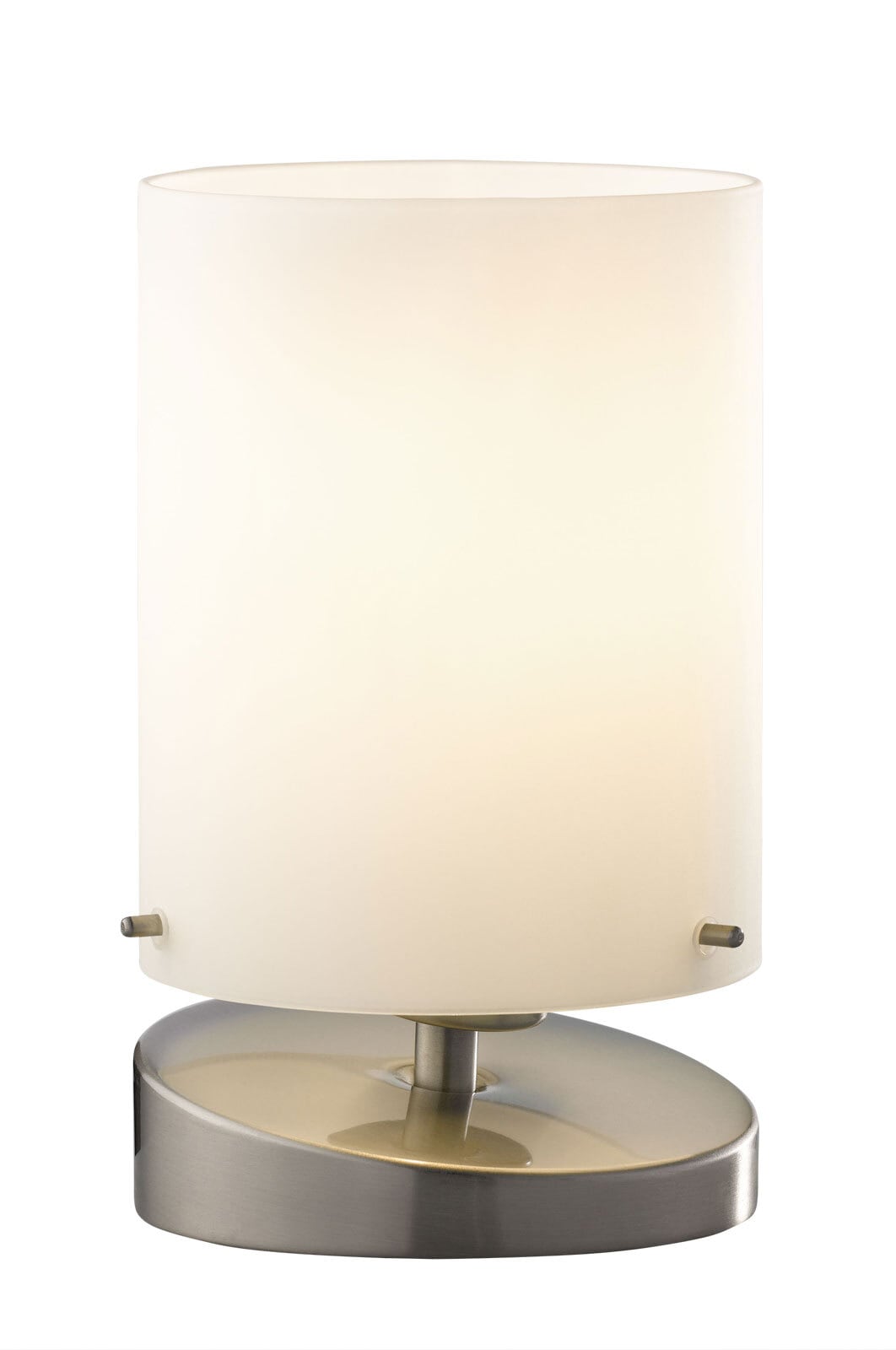 casaNOVA Retrofit Tischlampe LIDA nickelfarbig