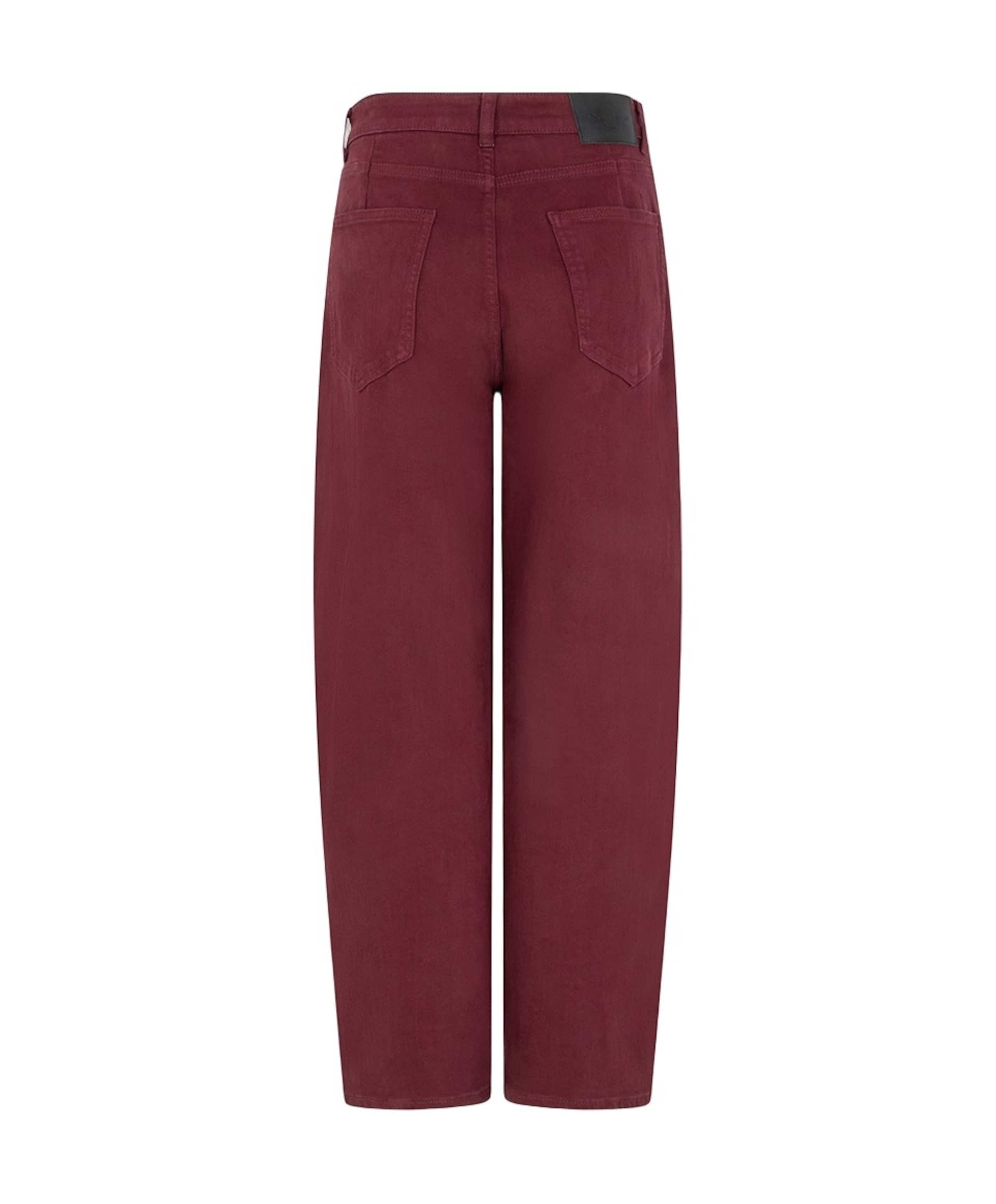 EsQualo Barrel denim dames jeans bordeaux