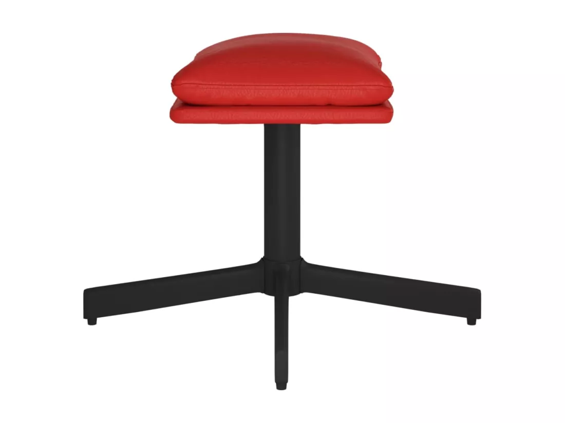 Repose-pied Rouge bordeaux 60x60x36 cm Similicuir