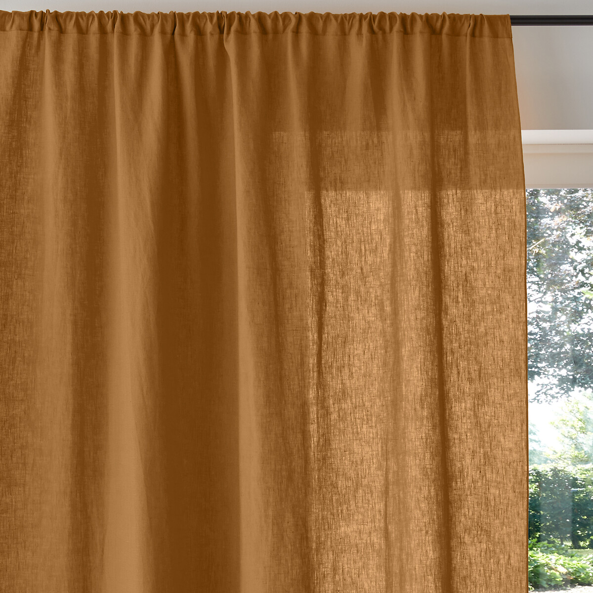 LA REDOUTE INTERIEURS<br>Painel de cortina em linho lavado, Onega
