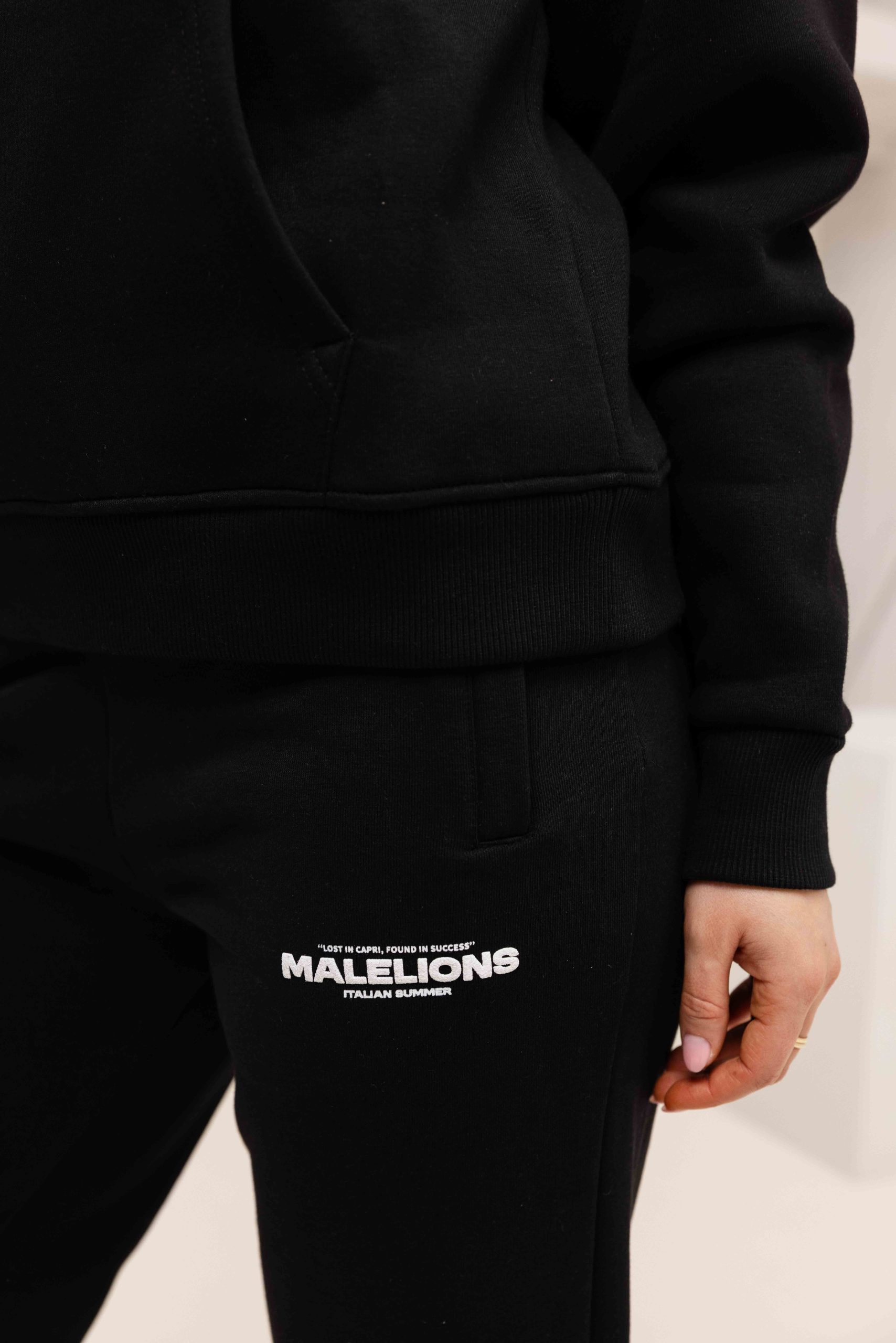 Malelions Italian Summer Trainingspak Dames Zwart