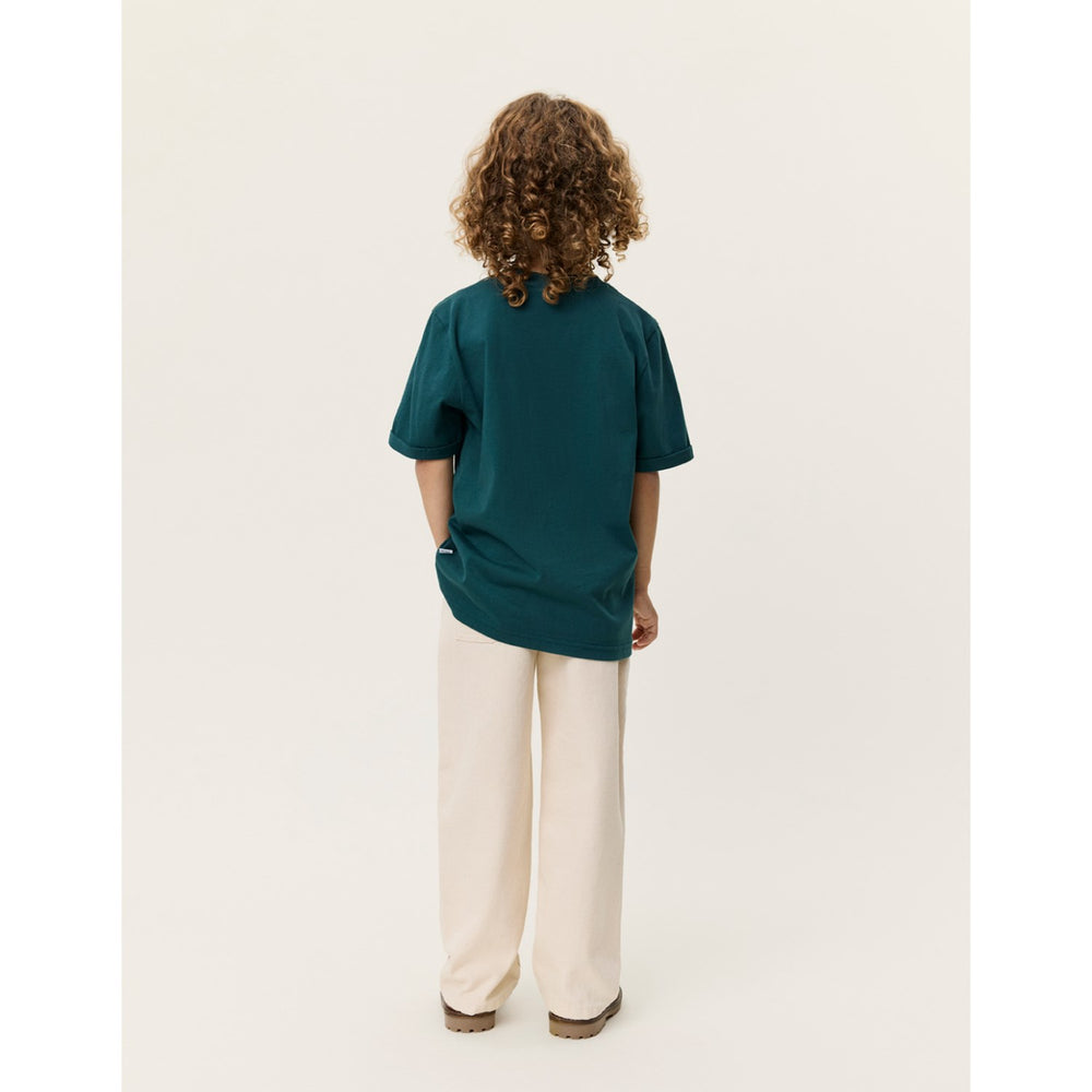 Køb Les Deux Kids Sea Moss Green Norregaard Contrast T-Shirt