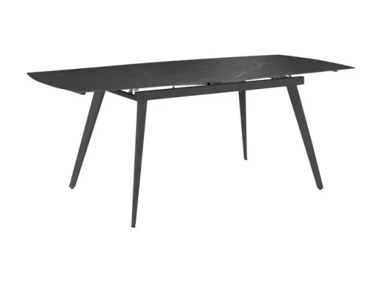 Nicolas TABLE À ALLONGES en FRITTÉ Noir