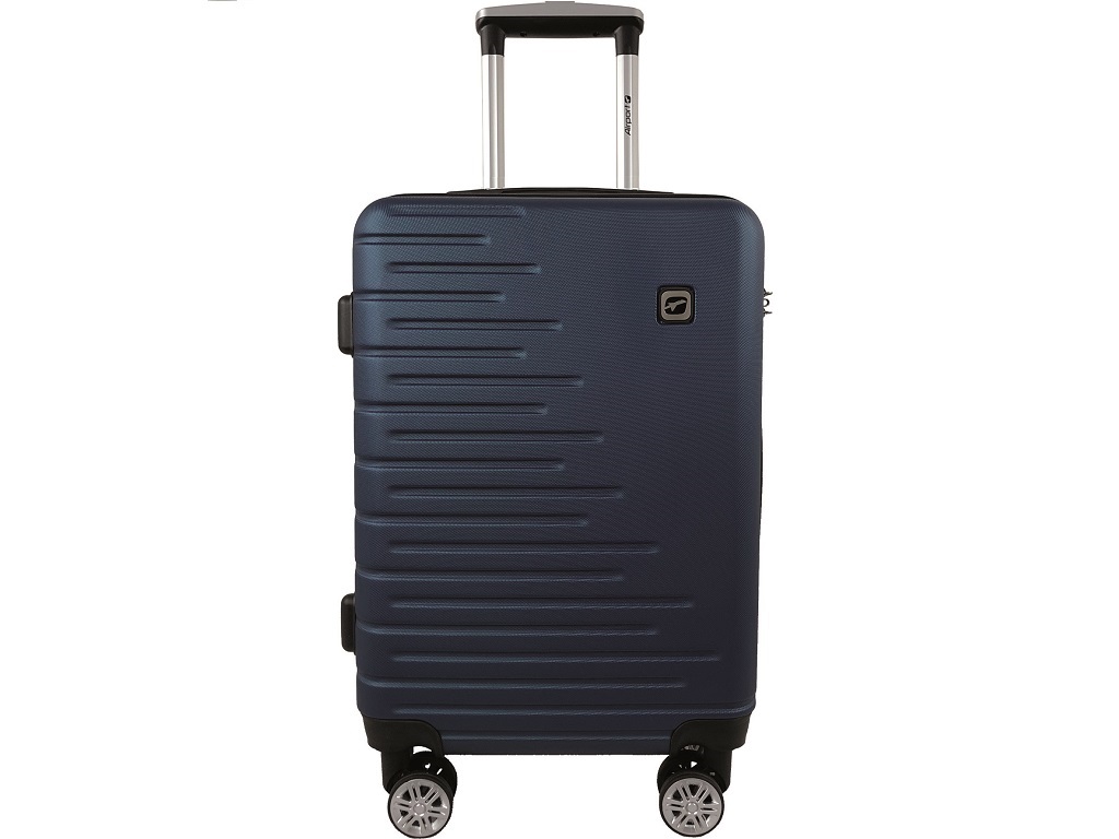 MALA DE CABINE RÍGIDA AIRPORT AZUL 8 RODAS 55CM