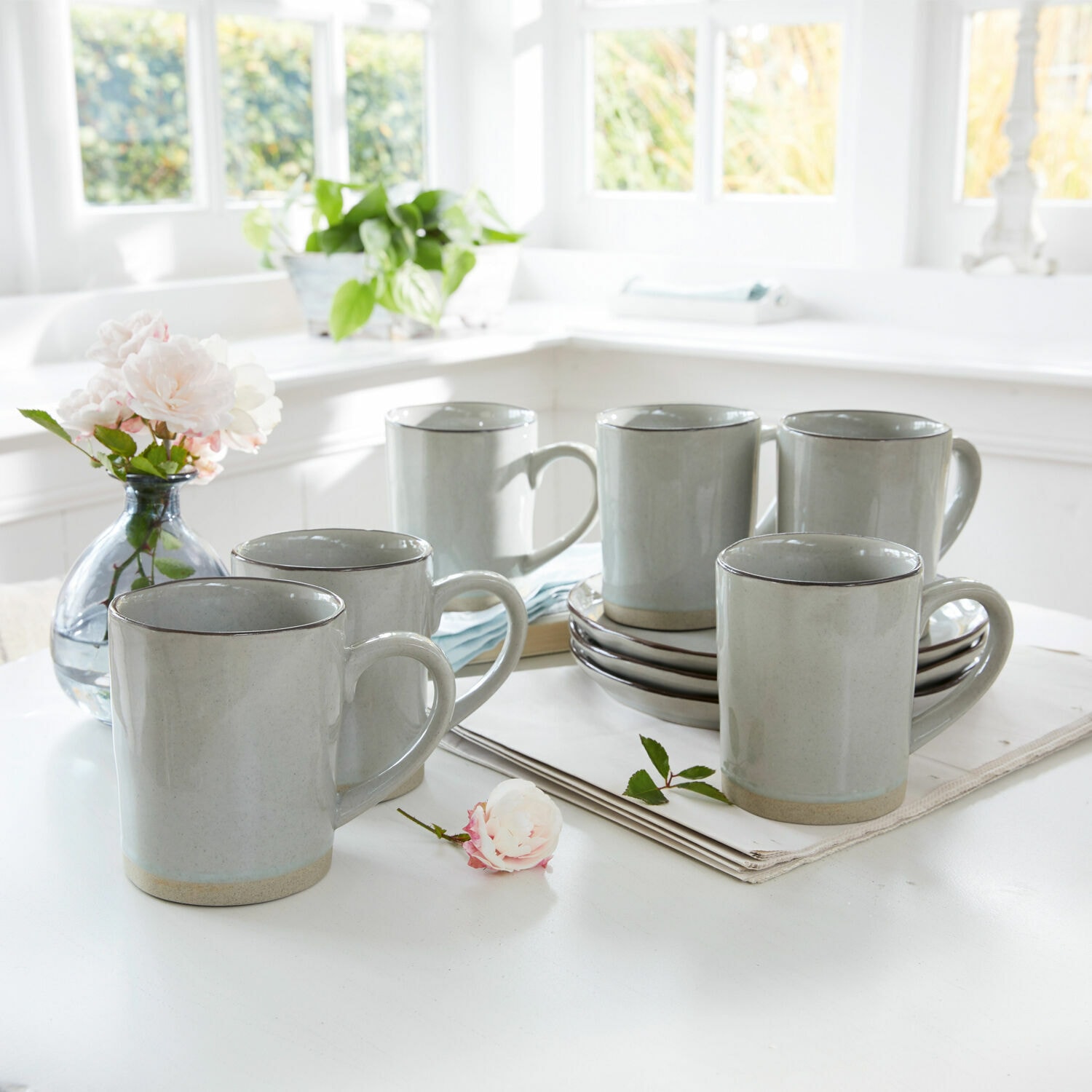 Tasse 6er Set Biarré grau