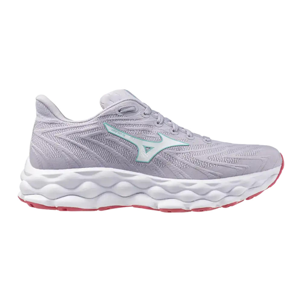 Mizuno Wave Sky 8 WOS Hardloopschoenen Grijs/Wit/Roze Dames