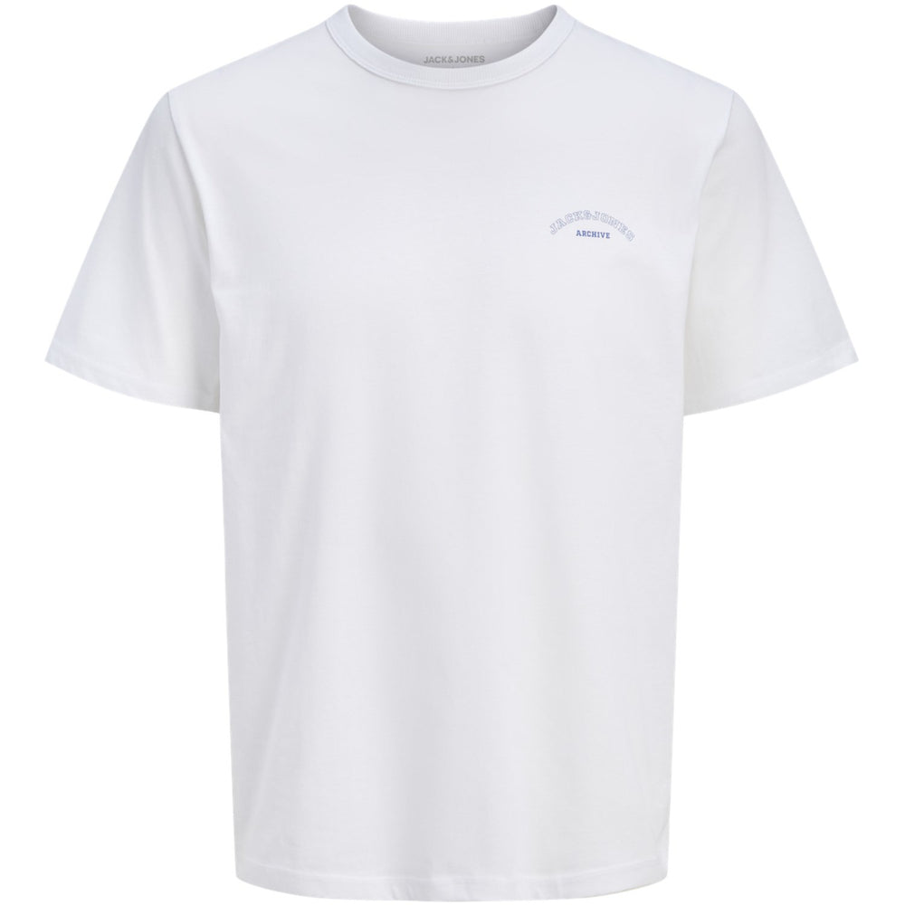 Køb Jack & Jones Junior Bright White Jjcollege Logo Tee Ss Crew Neck Jnr