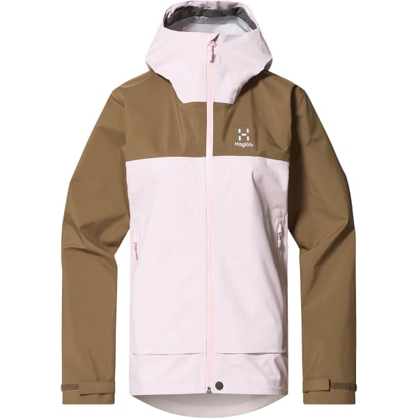 Veste randonnée HAGLÖFS HAGLOFS FRONT PROOF JACKET W FRESH PINK/TEAK BROW