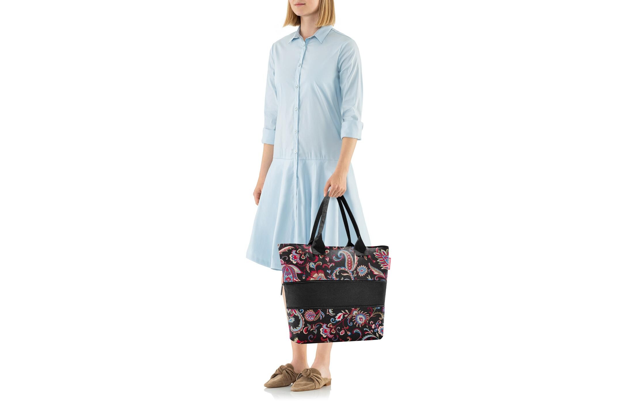 Tasche Shopper e1 Paisley BlackSchultertasche für den täglichen Einkauf