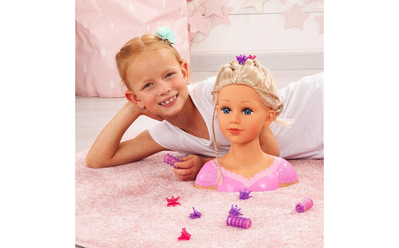 Charlene Super Model kaphoofd met make-up