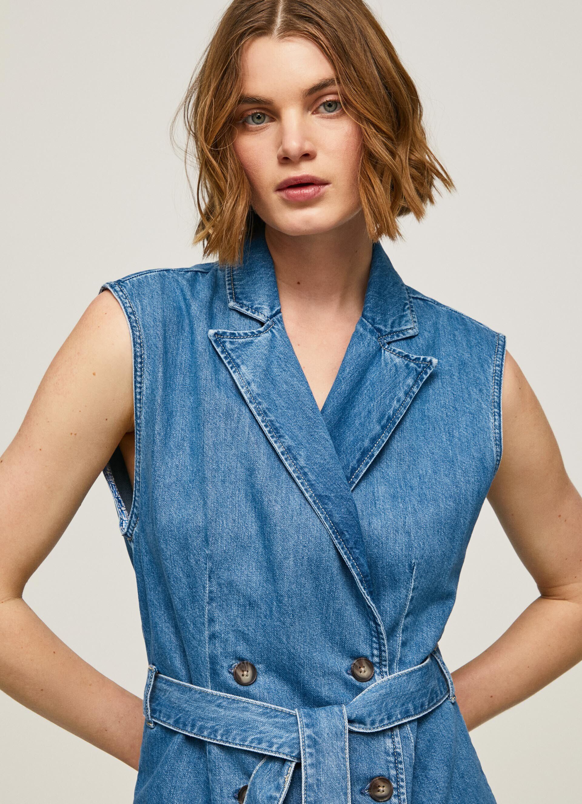 VESTIDO CURTO CARMEN JEANS - jeans
