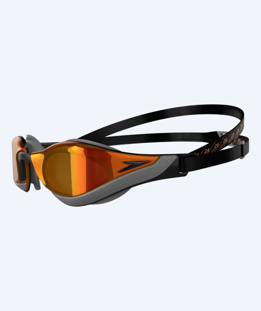 Speedo Elite svømmebriller - Fastskin Pure Focus - Sort/rød