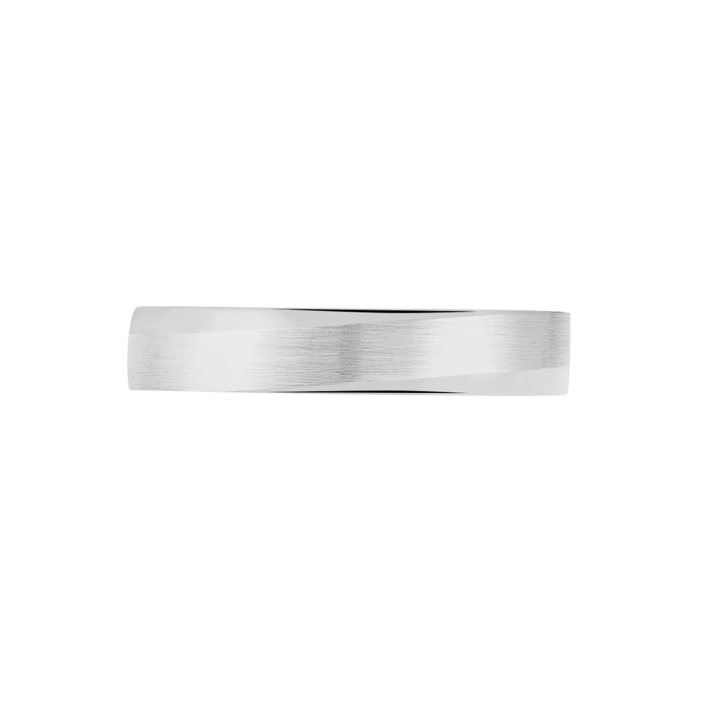 Alliance Anne-esther Ruban Plat Argent Blanc