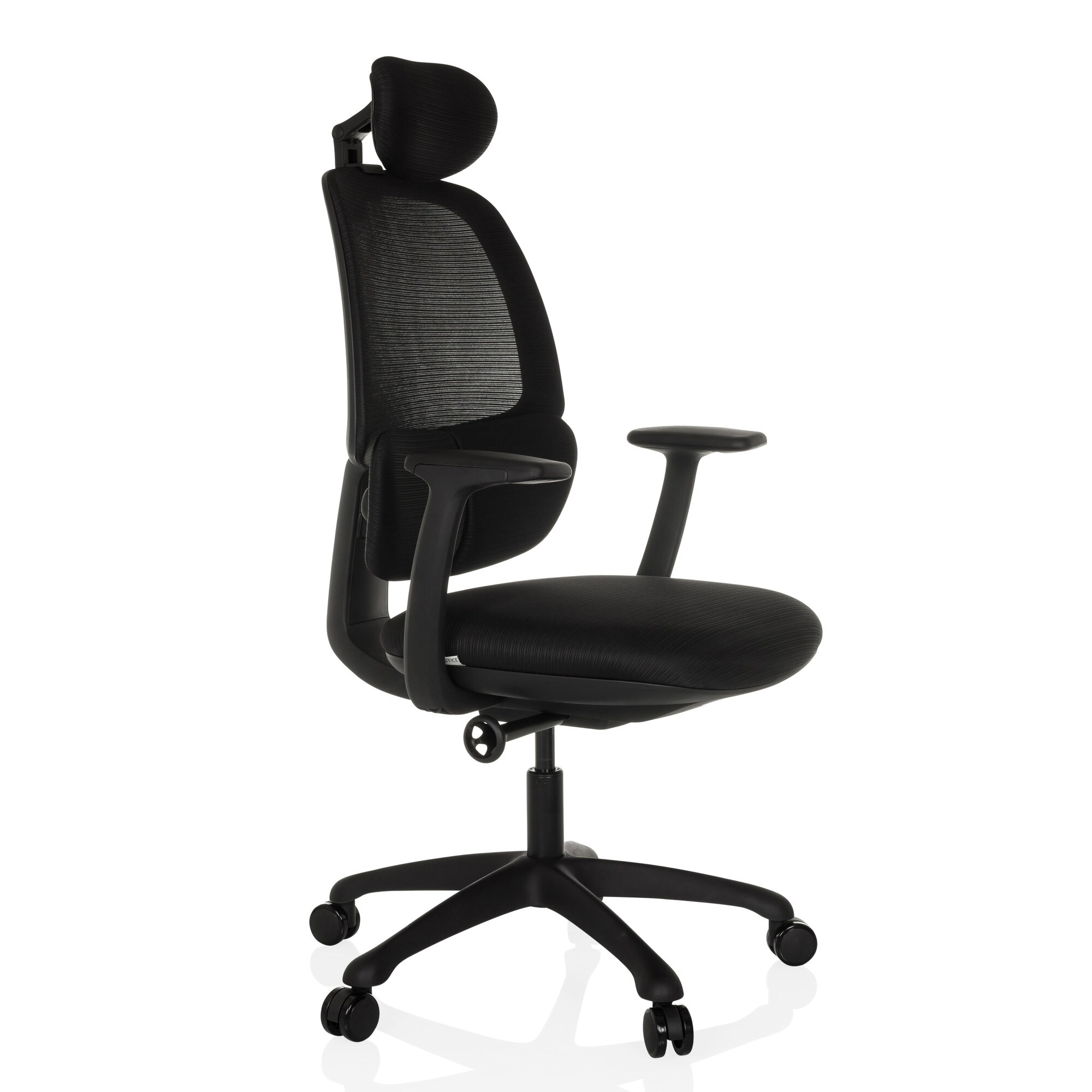 Profi Bürostuhl RI-COVER Stoff/Netzstoff mit Armlehnen (höhenverstellbar) hjh OFFICE