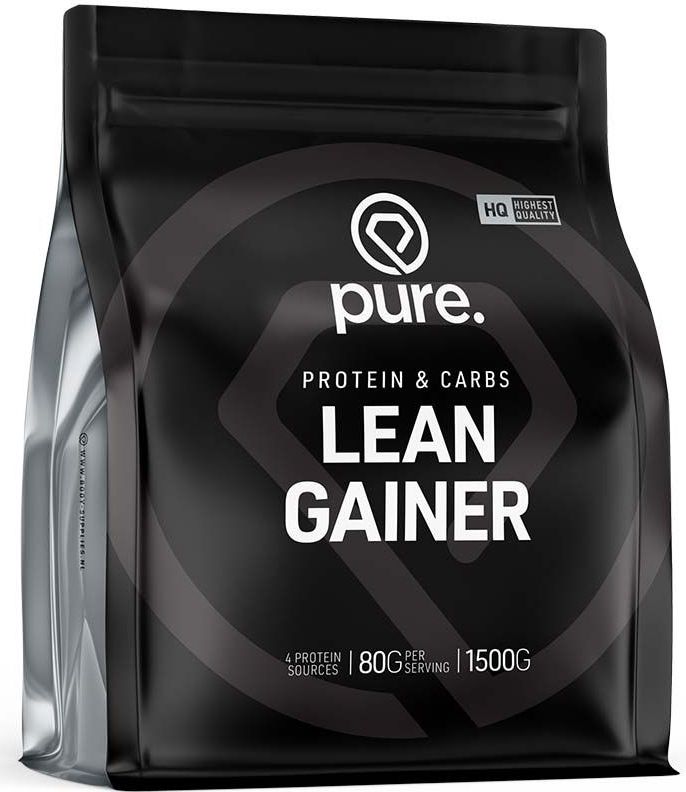 Pure. Lean Gainer - Chocolade - 1500gr - mass gainer - eiwitten en koolhydraten - BCAA & protein