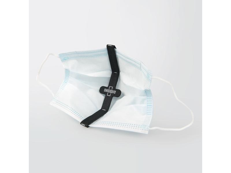 SWISSPIRE Maskenband Spacer Schwarz & Grau, 2 Stück Maskenspanner