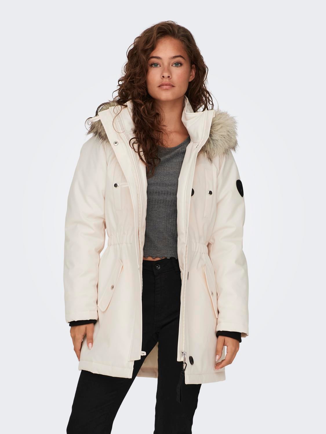 ONLIRIS Langer Parka Eggnog